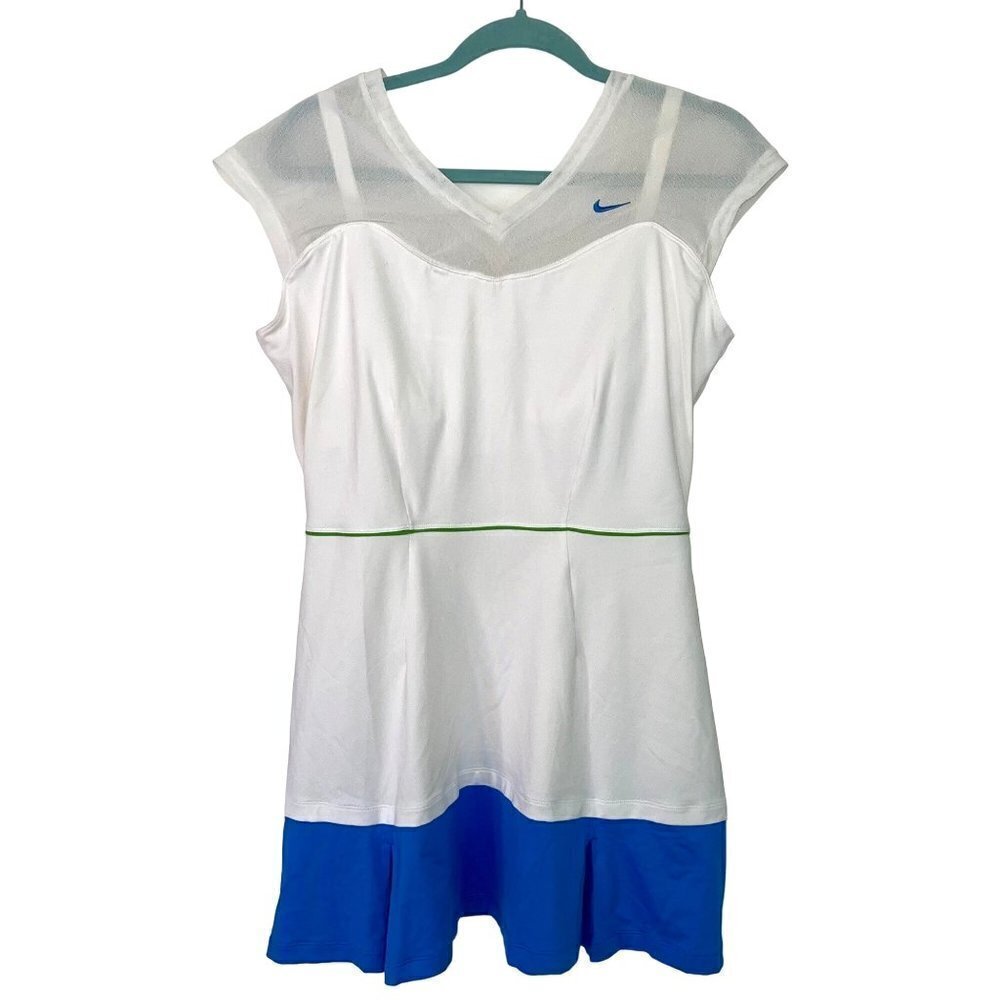 Nike Womens Tennis Dress Size XL Serena Williams Down Under Smash Pleated White